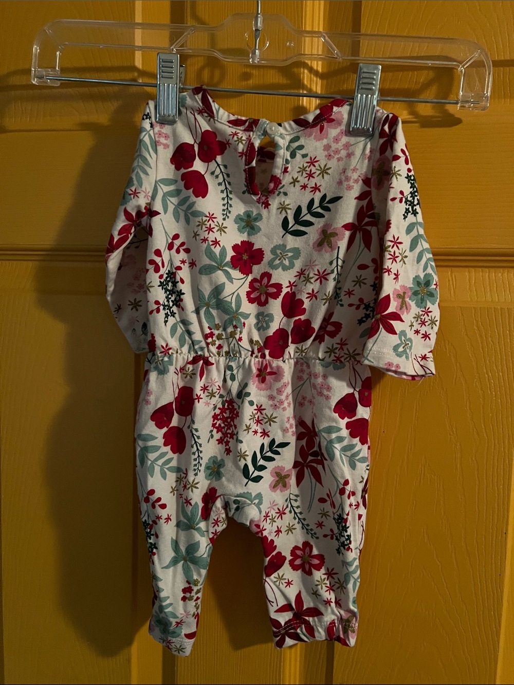 3 MONTHS BABY GIRL JUST ONE YOU CARTER’S FLORAL ROMPER ONESIE - Picture 2 of 7